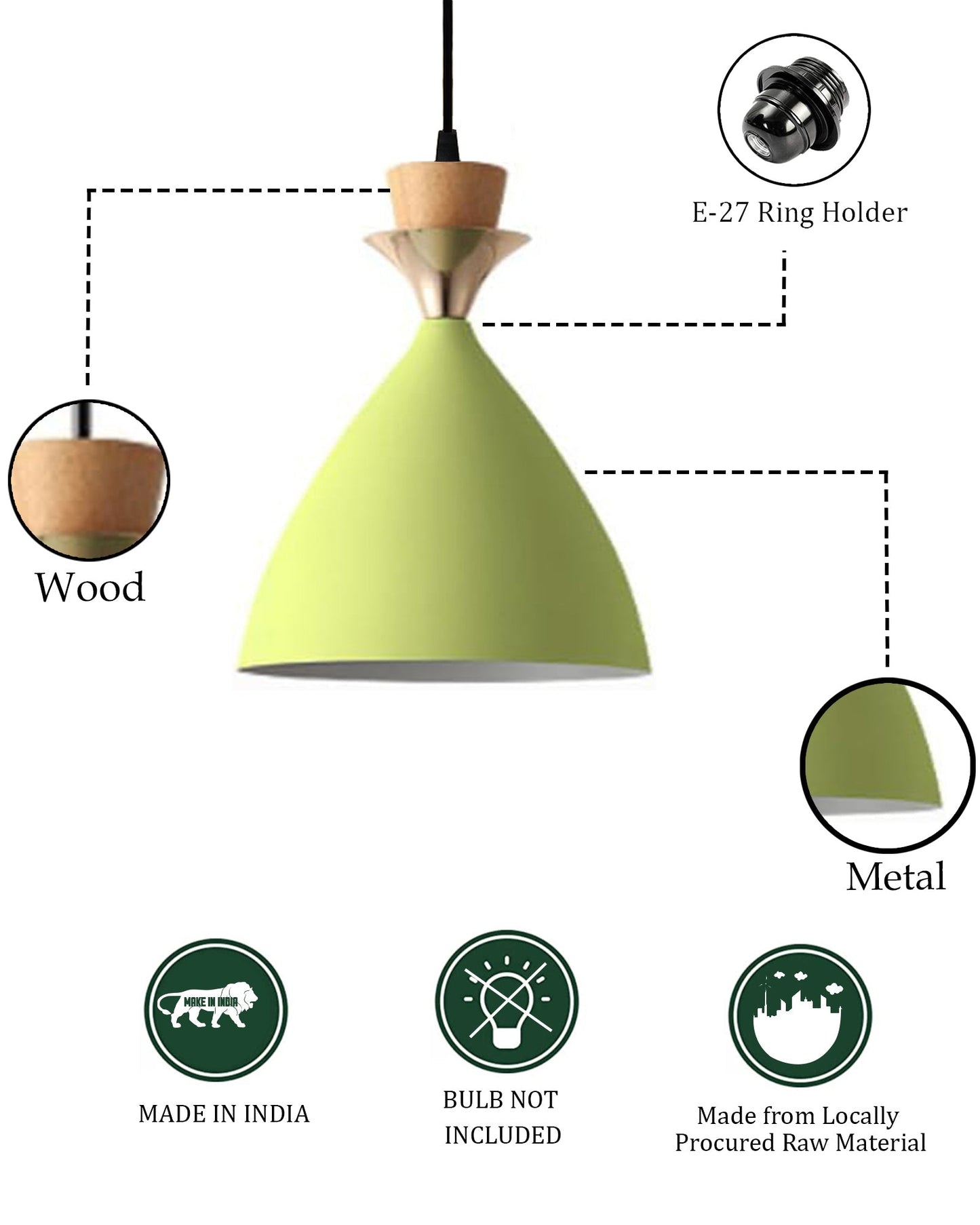 Pendant Lamp Shade for Kitchen Island, Color Metal Minimal Pot Pendant Light Shades, Nordic Style for Bedroom, Living Room, Macaron