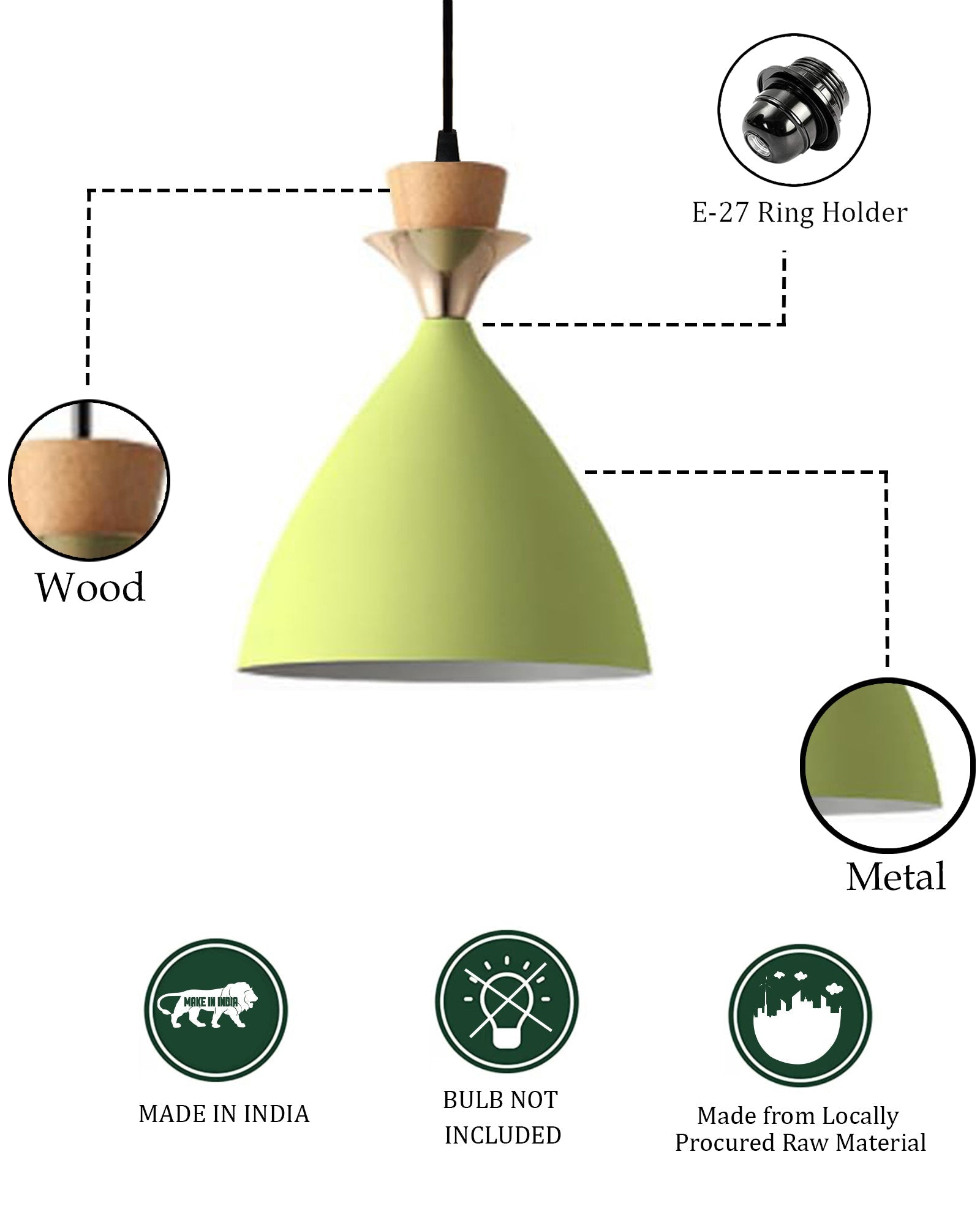 Pendant Lamp Shade for Kitchen Island, Color Metal Minimal Pot Pendant Light Shades, Nordic Style for Bedroom, Living Room, Macaron