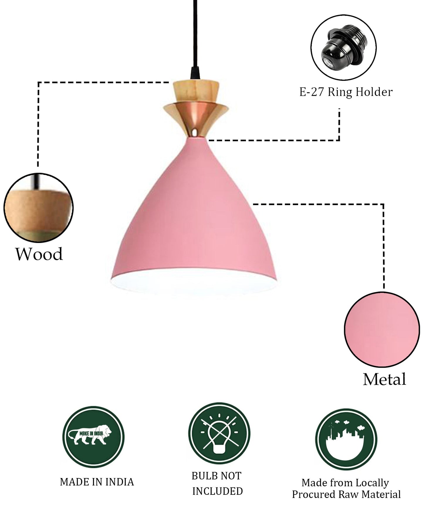 Pendant Lamp Shade for Kitchen Island, Color Metal Minimal Pot Pendant Light Shades, Nordic Style for Bedroom, Living Room, Macaron