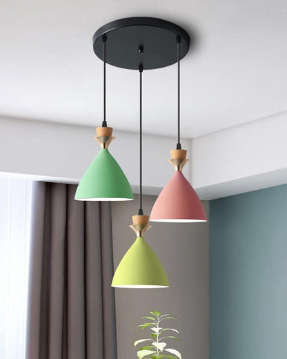 Pendant Lamp Shade for Kitchen Island, Color Metal Minimal Pot Pendant Light Shades, Nordic Style for Bedroom, Living Room, Macaron