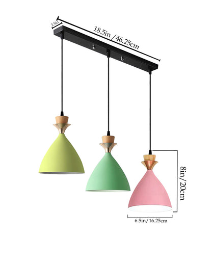 Pendant Lamp Shade for Kitchen Island, Color Metal Minimal Pot Pendant Light Shades, Nordic Style for Bedroom, Living Room, Macaron