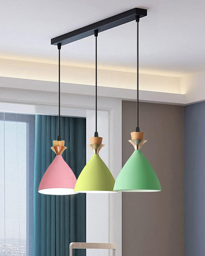 Pendant Lamp Shade for Kitchen Island, Color Metal Minimal Pot Pendant Light Shades, Nordic Style for Bedroom, Living Room, Macaron