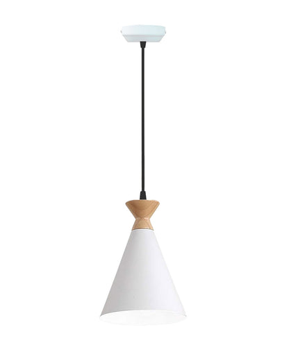 Pendant Lamp Shade for Kitchen Island, Color Metal Minimal Pot Pendant Light Shades, Nordic Wood Bedroom, Living Room, Triangle