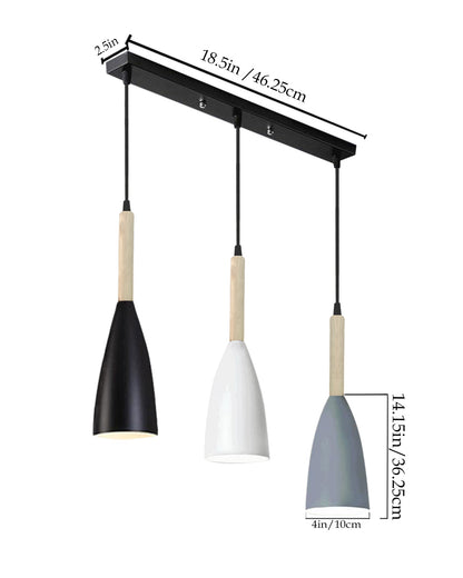 Pendant Lamp Shade for Kitchen Island, Color Metal Minimal Pot Pendant Light Shades, Nordic Wood Bedroom, Living Room, Multi Bottle Guard