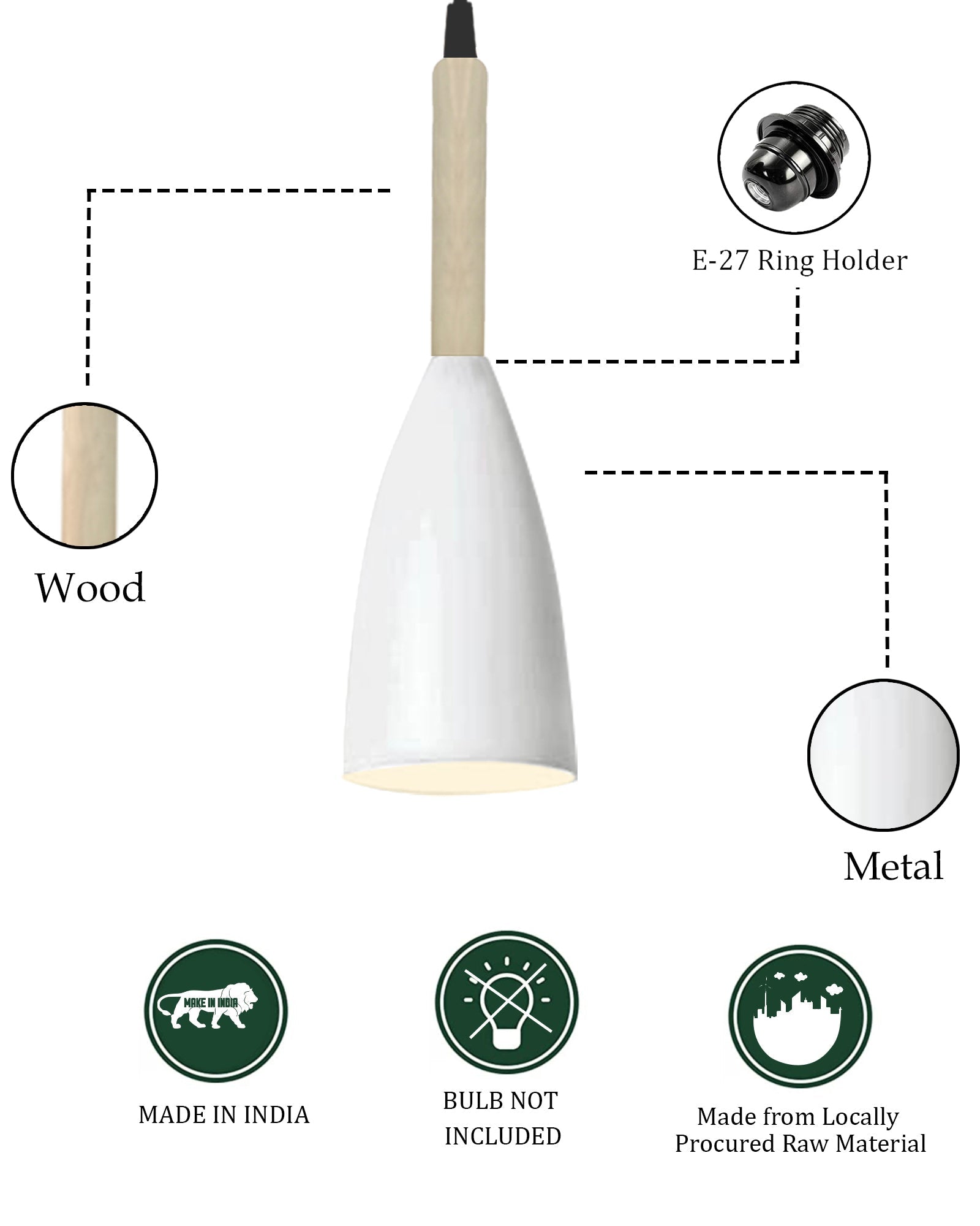 Pendant Lamp Shade for Kitchen Island, Color Metal Minimal Pot Pendant Light Shades, Nordic Wood Bedroom, Living Room, Multi Bottle Guard