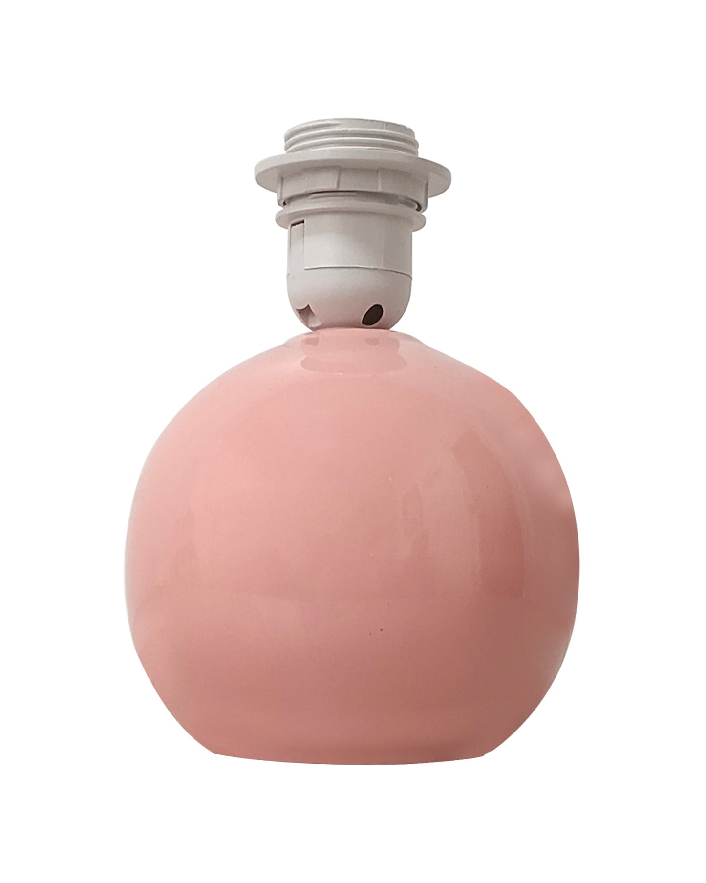 Bedside Ceramic Table Lamp, Classic Desk lamp for Living Room Bedroom, Farmhouse Nightstand Lamps Round with Fabric Shade