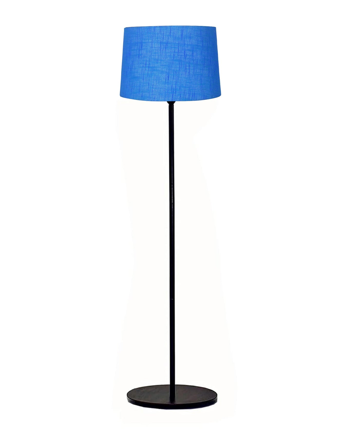Homesake® Modern Floor Lamp for Living Room Traditional Farmhouse Boho Floor Lamp Mid-Century Pole Lamp, Linen Lamp Shade Side Standing Lamps | Corner Lamp Light | Hall Bedroom Office, Pleated White