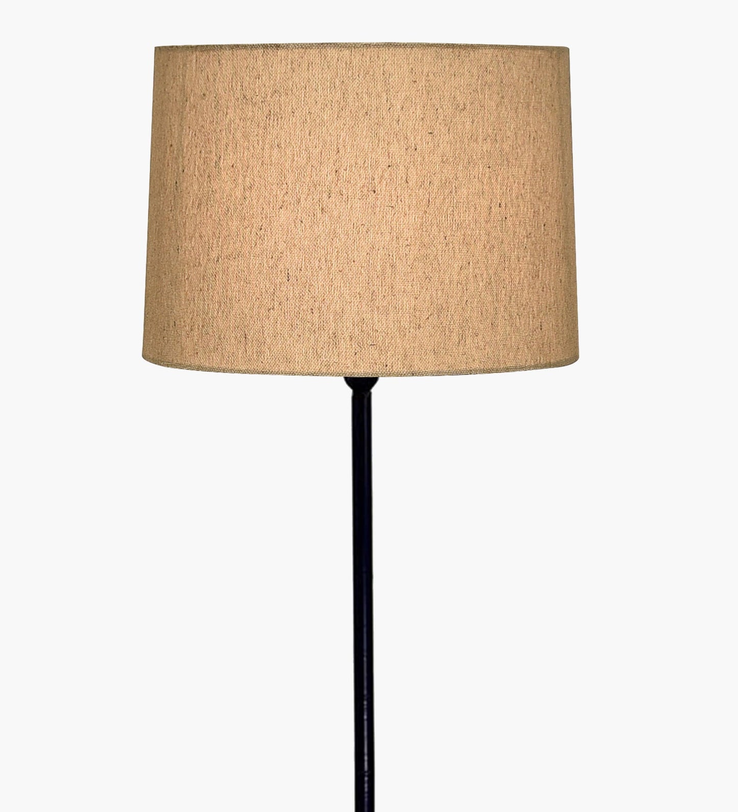 Homesake® Modern Floor Lamp for Living Room Traditional Farmhouse Boho Floor Lamp Mid-Century Pole Lamp, Linen Lamp Shade Side Standing Lamps | Corner Lamp Light | Hall Bedroom Office, Pleated White