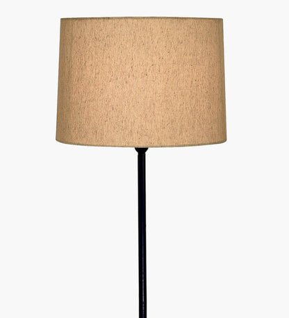 Homesake® Modern Floor Lamp for Living Room Traditional Farmhouse Boho Floor Lamp Mid-Century Pole Lamp, Linen Lamp Shade Side Standing Lamps | Corner Lamp Light | Hall Bedroom Office, Pleated White