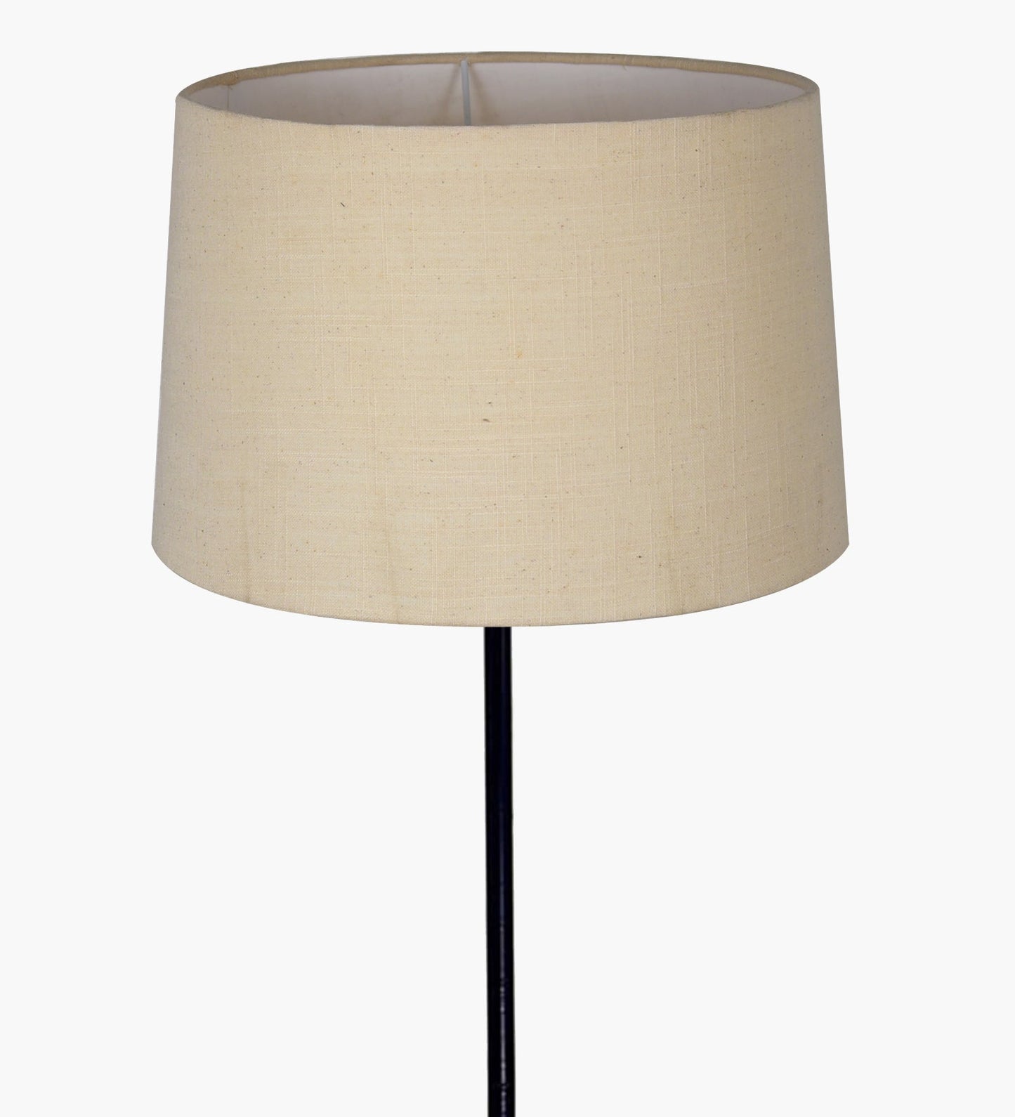 Homesake® Modern Floor Lamp for Living Room Traditional Farmhouse Boho Floor Lamp Mid-Century Pole Lamp, Linen Lamp Shade Side Standing Lamps | Corner Lamp Light | Hall Bedroom Office, Pleated White