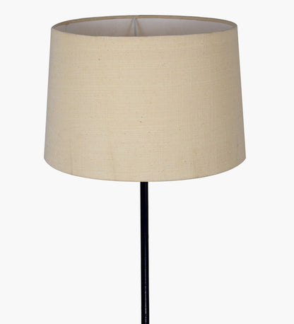 Homesake® Modern Floor Lamp for Living Room Traditional Farmhouse Boho Floor Lamp Mid-Century Pole Lamp, Linen Lamp Shade Side Standing Lamps | Corner Lamp Light | Hall Bedroom Office, Pleated White