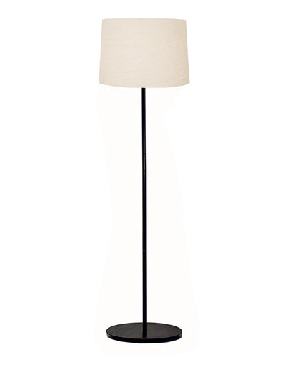 Homesake® Modern Floor Lamp for Living Room Traditional Farmhouse Boho Floor Lamp Mid-Century Pole Lamp, Linen Lamp Shade Side Standing Lamps | Corner Lamp Light | Hall Bedroom Office, Pleated White