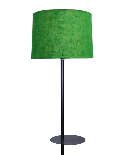 Dual Shelf Floor Lamp with Fabric Shade ,Nightstand Reading Floor Lamp with Shelves.