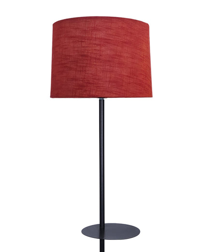Dual Shelf Floor Lamp with Fabric Shade ,Nightstand Reading Floor Lamp with Shelves.