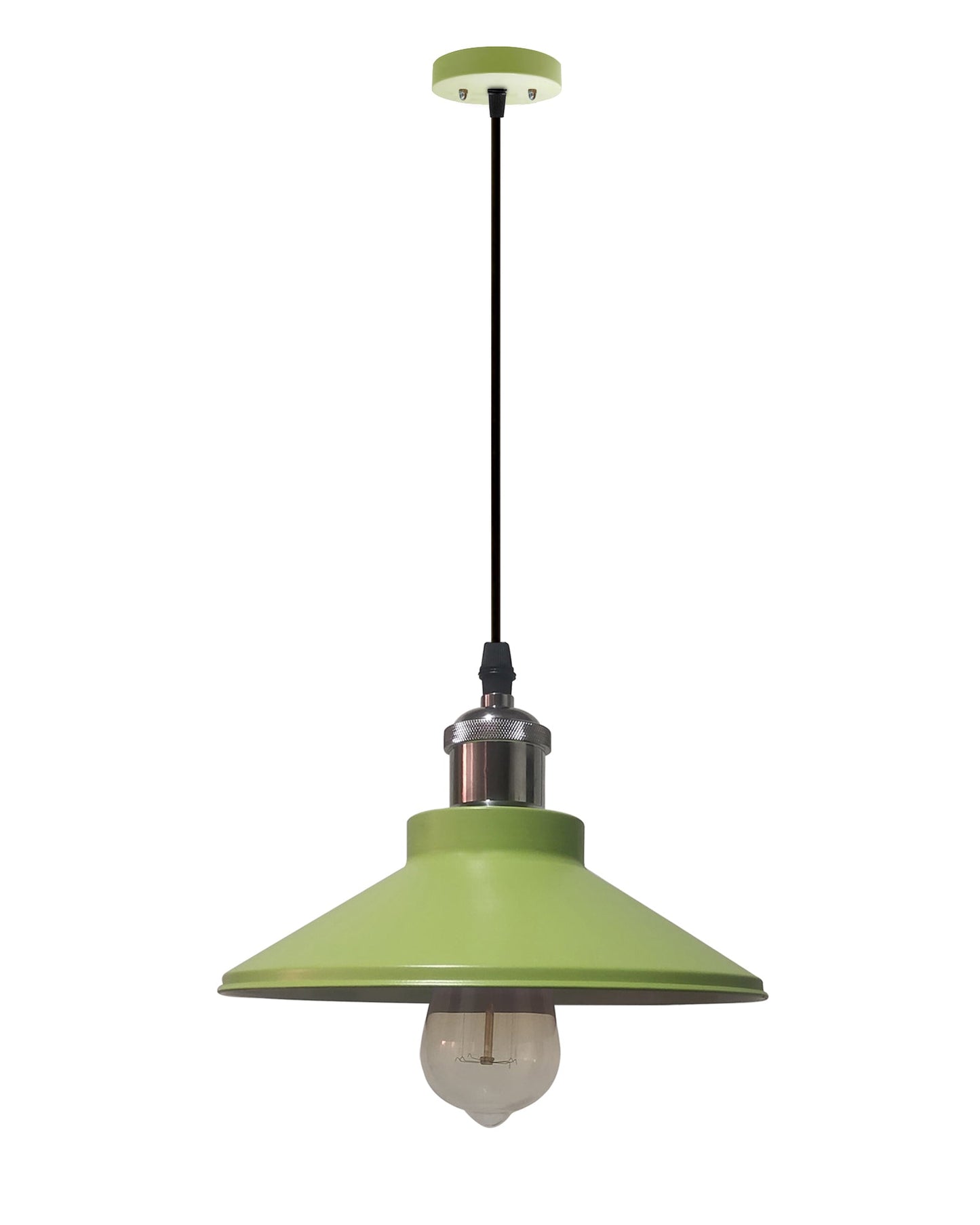 Industrial Pendant Light Fixture E27 Base Pendant Lamp Metal Lampshade Chandelier Adjustable Ceiling Hanging Lamp for Kitchen Island Farmhouse Living Room Dining Room.