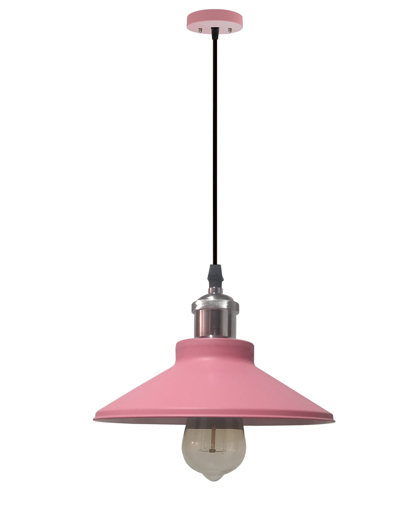 Industrial Pendant Light Fixture E27 Base Pendant Lamp Metal Lampshade Chandelier Adjustable Ceiling Hanging Lamp for Kitchen Island Farmhouse Living Room Dining Room.