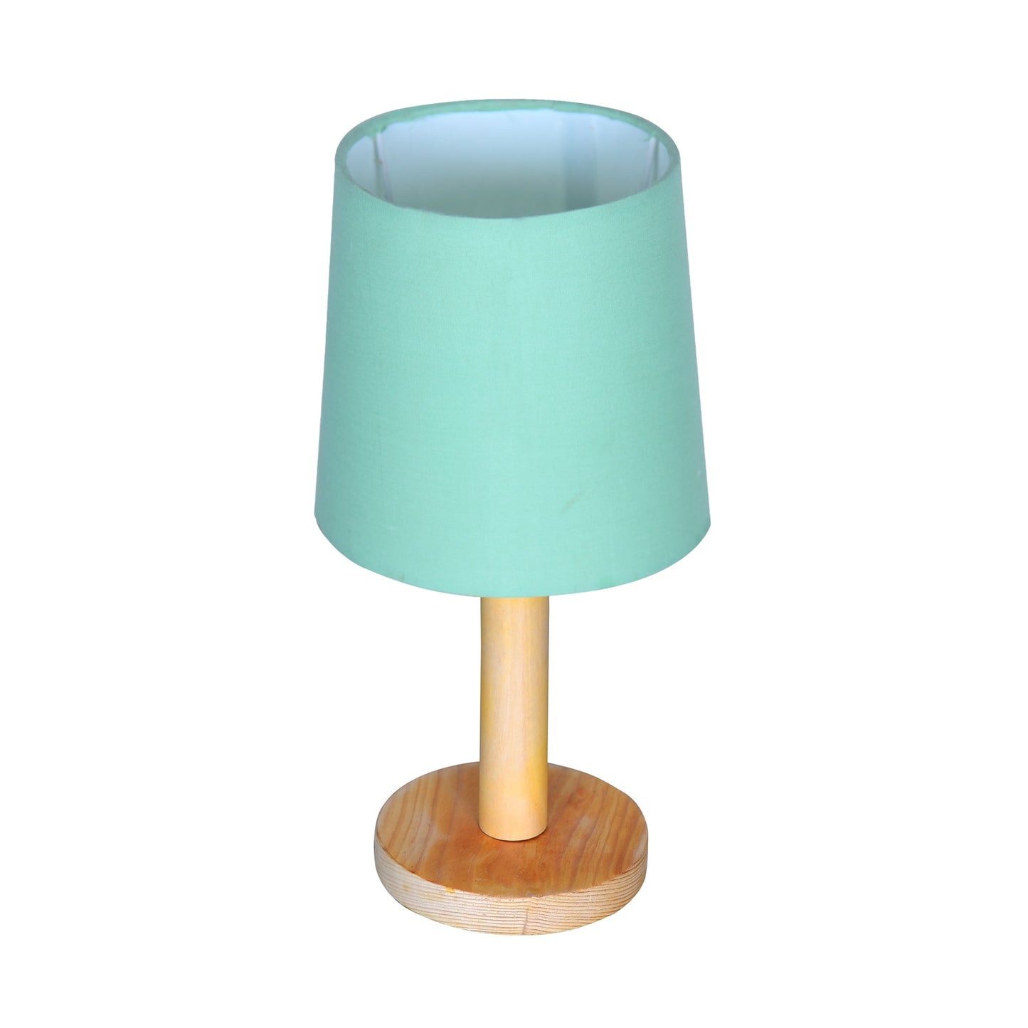 Pinewood Table Lamps for Nightstand, Fabric Linen Lampshade Desk Lamp, Morden Minimalist Bedside Lamps, Bedroom Nightstand Lamp Living Room,Kids Room