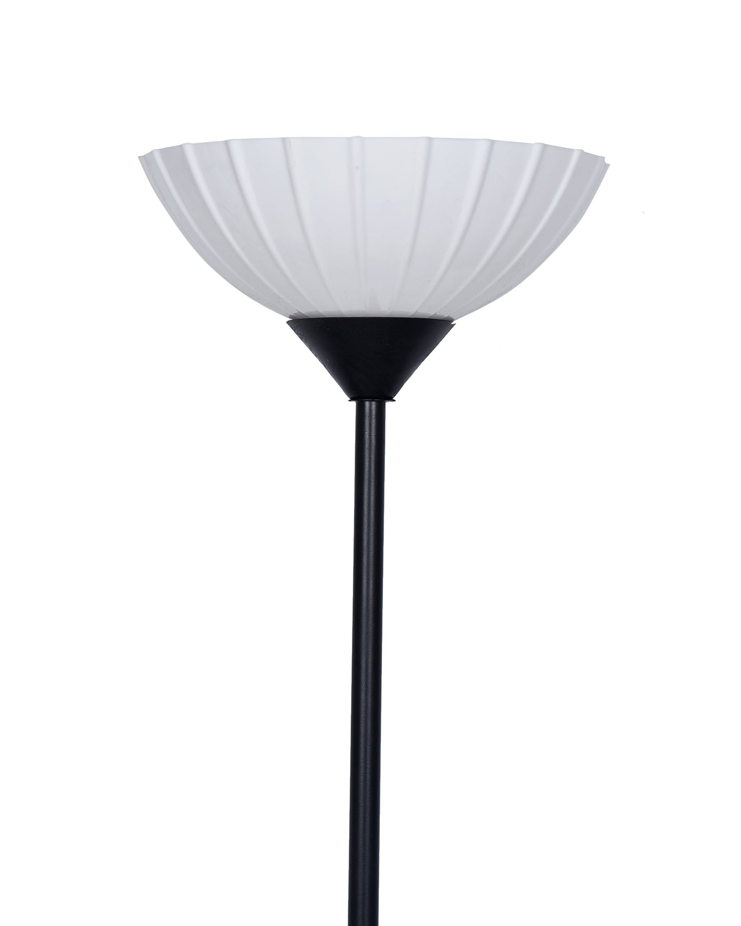 Sky Ribbed Dome Standing Lamps with Acrylic Shade,Modern Floor Lamp for Living Room, Bedrooms, Office  Straight