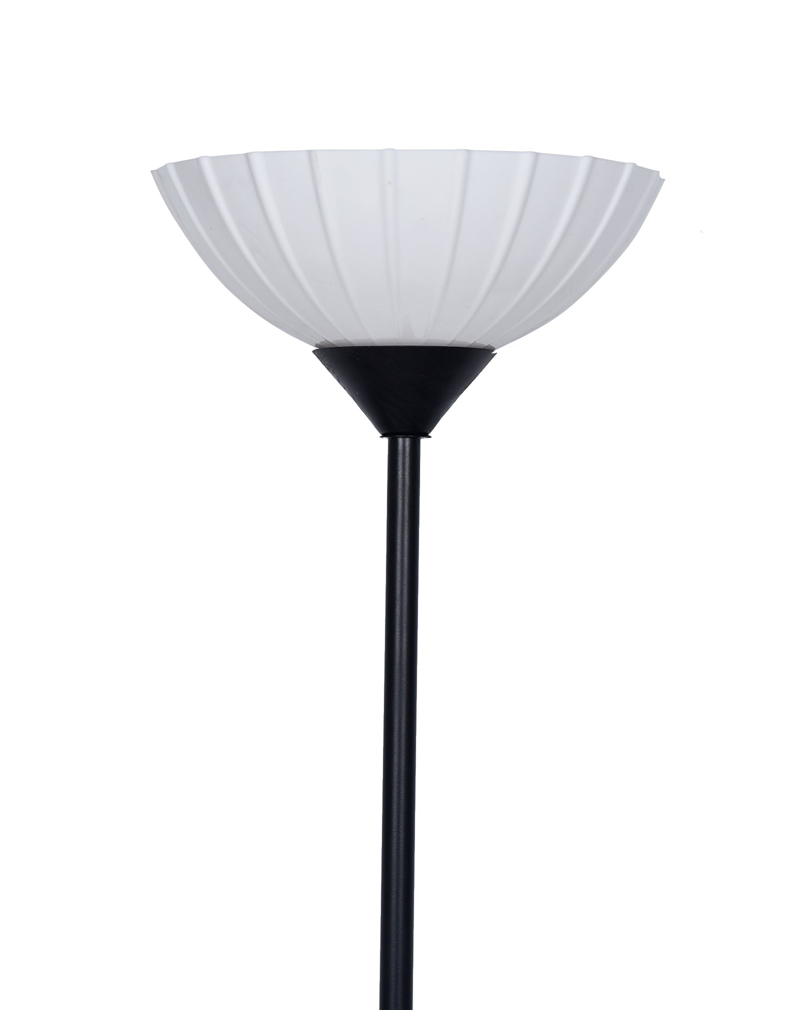 Sky Ribbed Dome Standing Lamps with Acrylic Shade,Modern Floor Lamp for Living Room, Bedrooms, Office  Straight