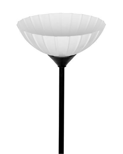 Sky Ribbed Dome Standing Lamps with Acrylic Shade,Modern Floor Lamp for Living Room, Bedrooms, Office  Straight