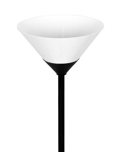 Sky Inverted Standing Lamps with Acrylic Shade,Modern Floor Lamp for Living Room, Bedrooms, Office  Straight Black
