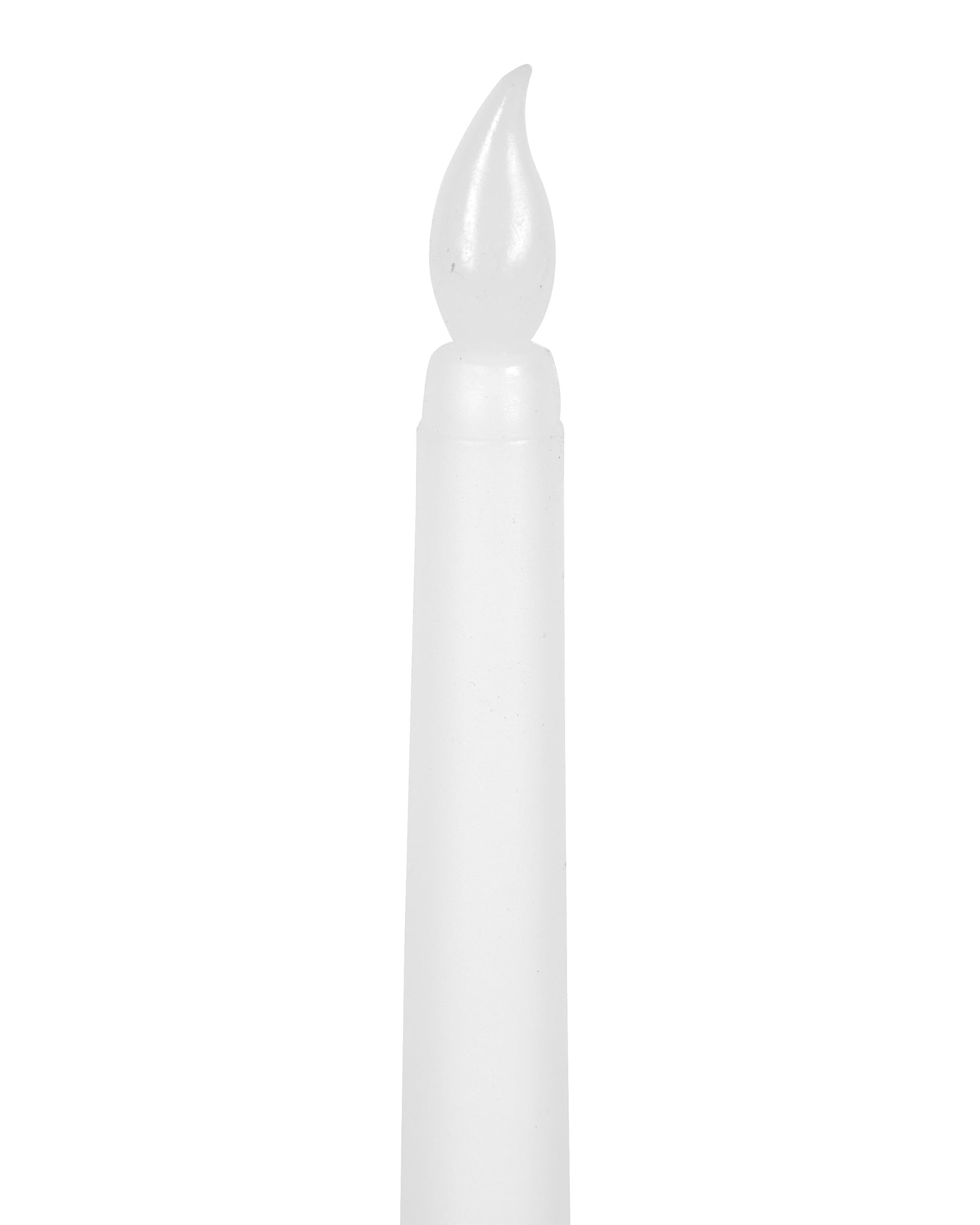 Flameless Taper Candles - 11" Flickering LED Candlesticks, Electric Candles for Home Diwali Wedding Parties Holiday Decor, White, set of 2 & 6
