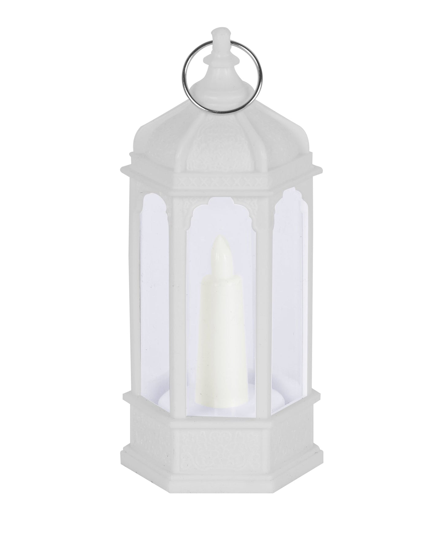2 pcs Flameless and Smokeless Acrylic Antique LED Lantern Hurricane Lamp and Wall Hanging Led Candle Light for Home,Living Room for Diwali Decorations, Candle lantern, Black