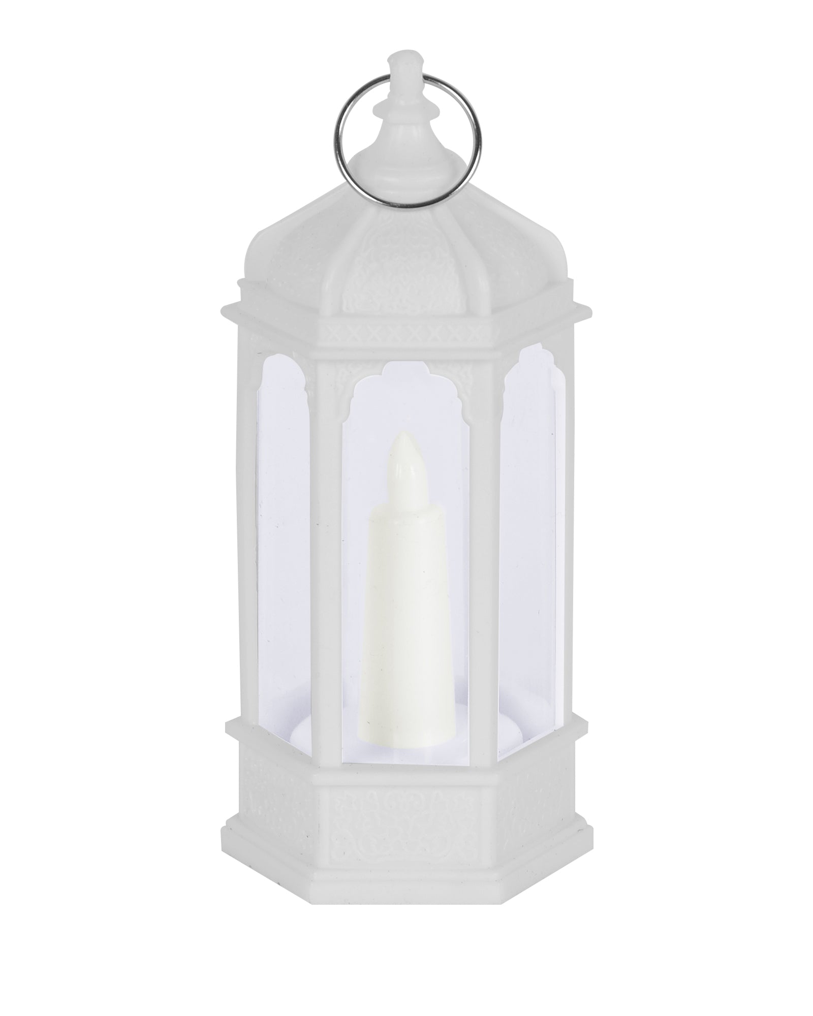 2 pcs Flameless and Smokeless Acrylic Antique LED Lantern Hurricane Lamp and Wall Hanging Led Candle Light for Home,Living Room for Diwali Decorations, Candle lantern, Black