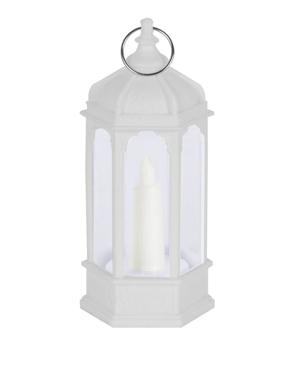 2 pcs Flameless and Smokeless Acrylic Antique LED Lantern Hurricane Lamp and Wall Hanging Led Candle Light for Home,Living Room for Diwali Decorations, Candle lantern, Black
