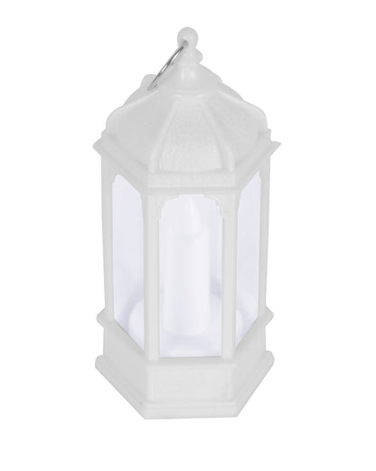 2 pcs Flameless and Smokeless Acrylic Antique LED Lantern Hurricane Lamp and Wall Hanging Led Candle Light for Home,Living Room for Diwali Decorations, Candle lantern, Black