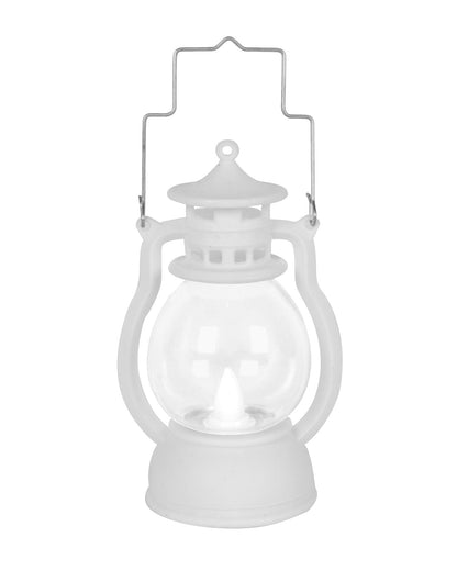 2 pcs Flameless and Smokeless Acrylic Antique LED Lantern Hurricane Lamp and Wall Hanging Led Candle Light for Home,Living Room for Diwali Decorations, Oil lantern, Black & White