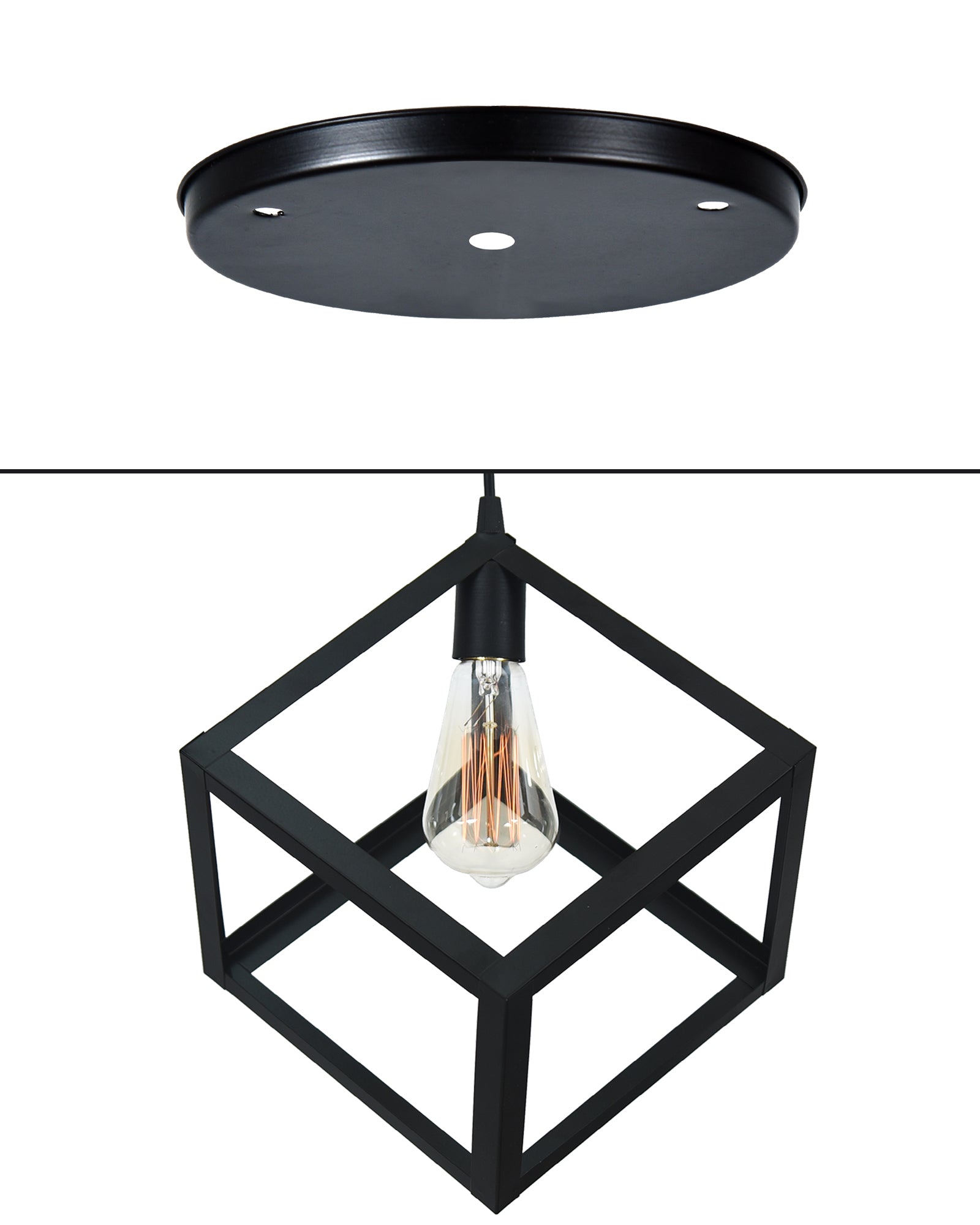 3-Light Cluster Pendant Lights Stairwell Lighting Small Chandelier Matt Black Modern Chandelier Light Fixture Foyer Chandeliers Entryway High Ceiling Staircase Lights, Poly-cube