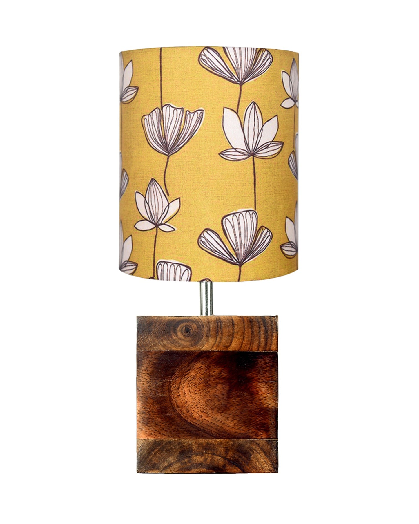 Modern Zen Wooden Lampshade Nightstand Lamps, Antique Base E27 Creative Reading Bedside Lamps Ideal for Bedroom, Cube, Bird Cylinder