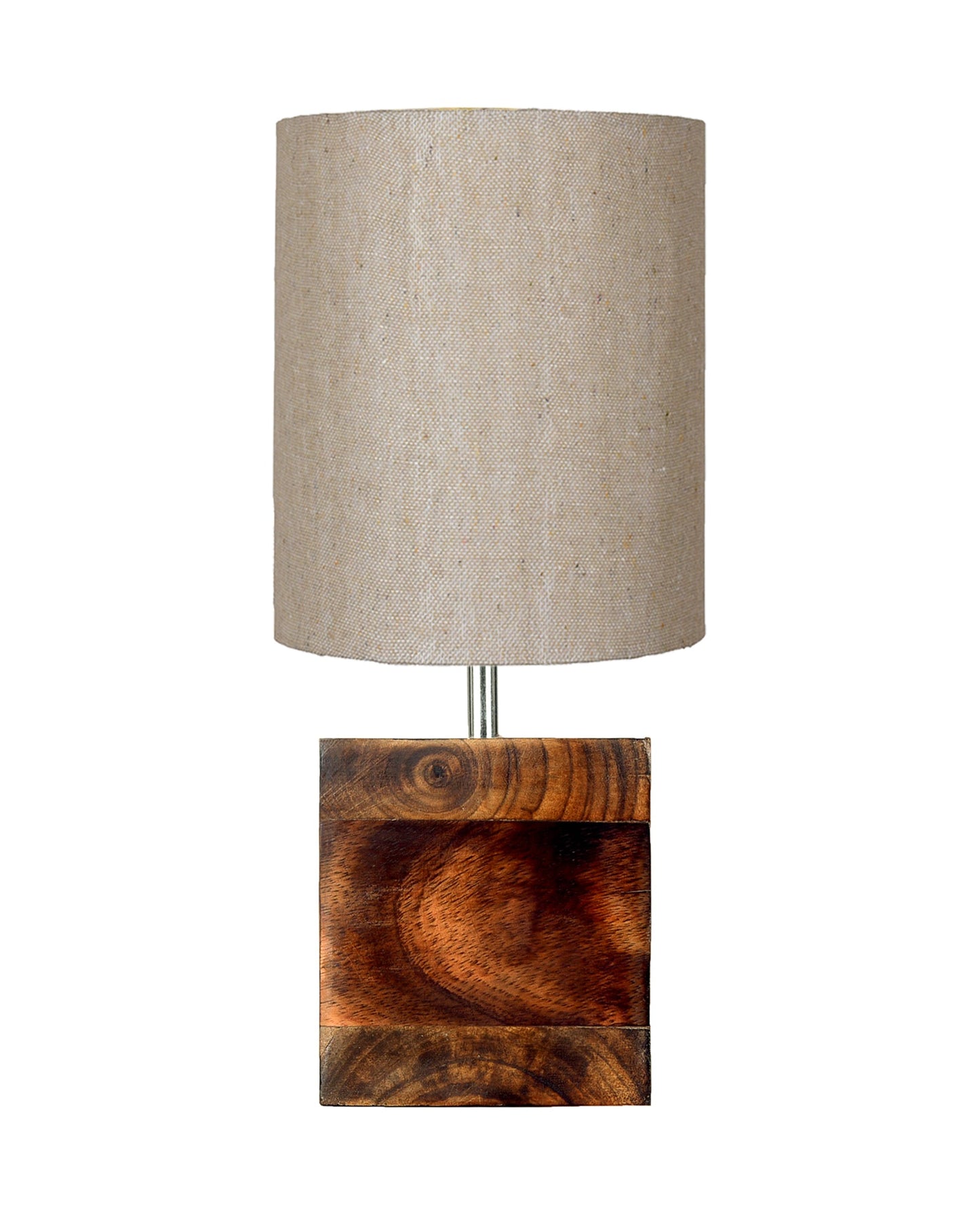 Modern Zen Wooden Lampshade Nightstand Lamps, Antique Base E27 Creative Reading Bedside Lamps Ideal for Bedroom, Cube, Bird Cylinder