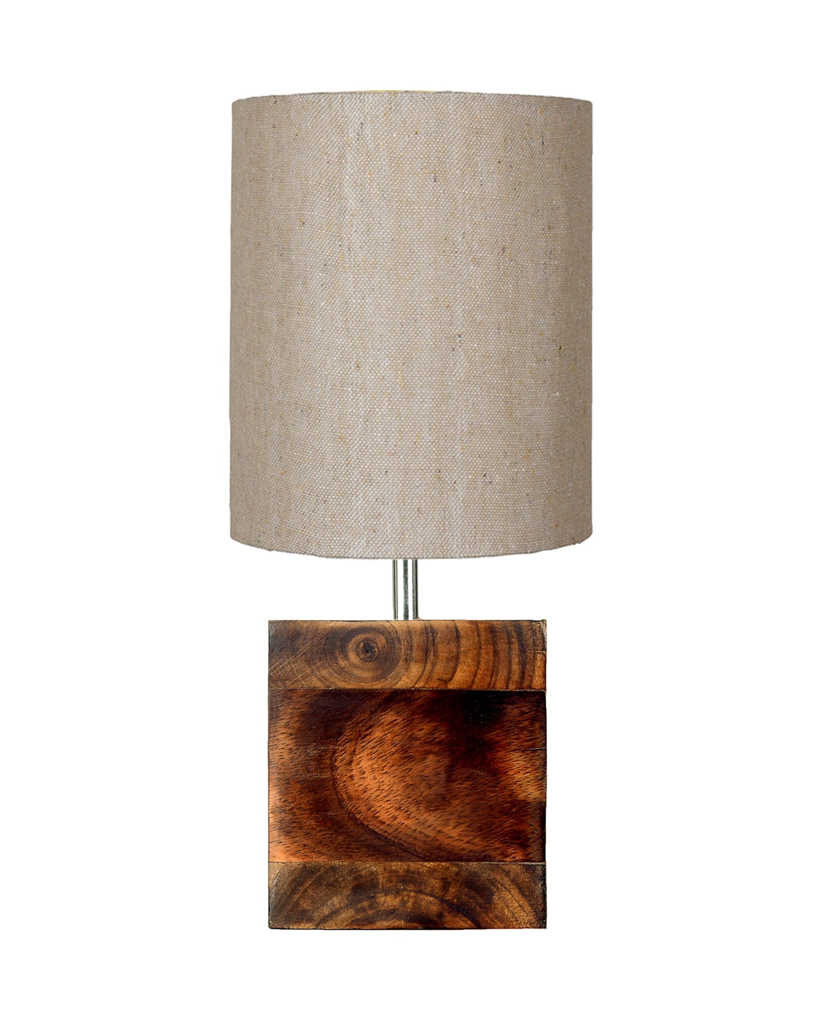 Modern Zen Wooden Lampshade Nightstand Lamps, Antique Base E27 Creative Reading Bedside Lamps Ideal for Bedroom, Cube, Bird Cylinder