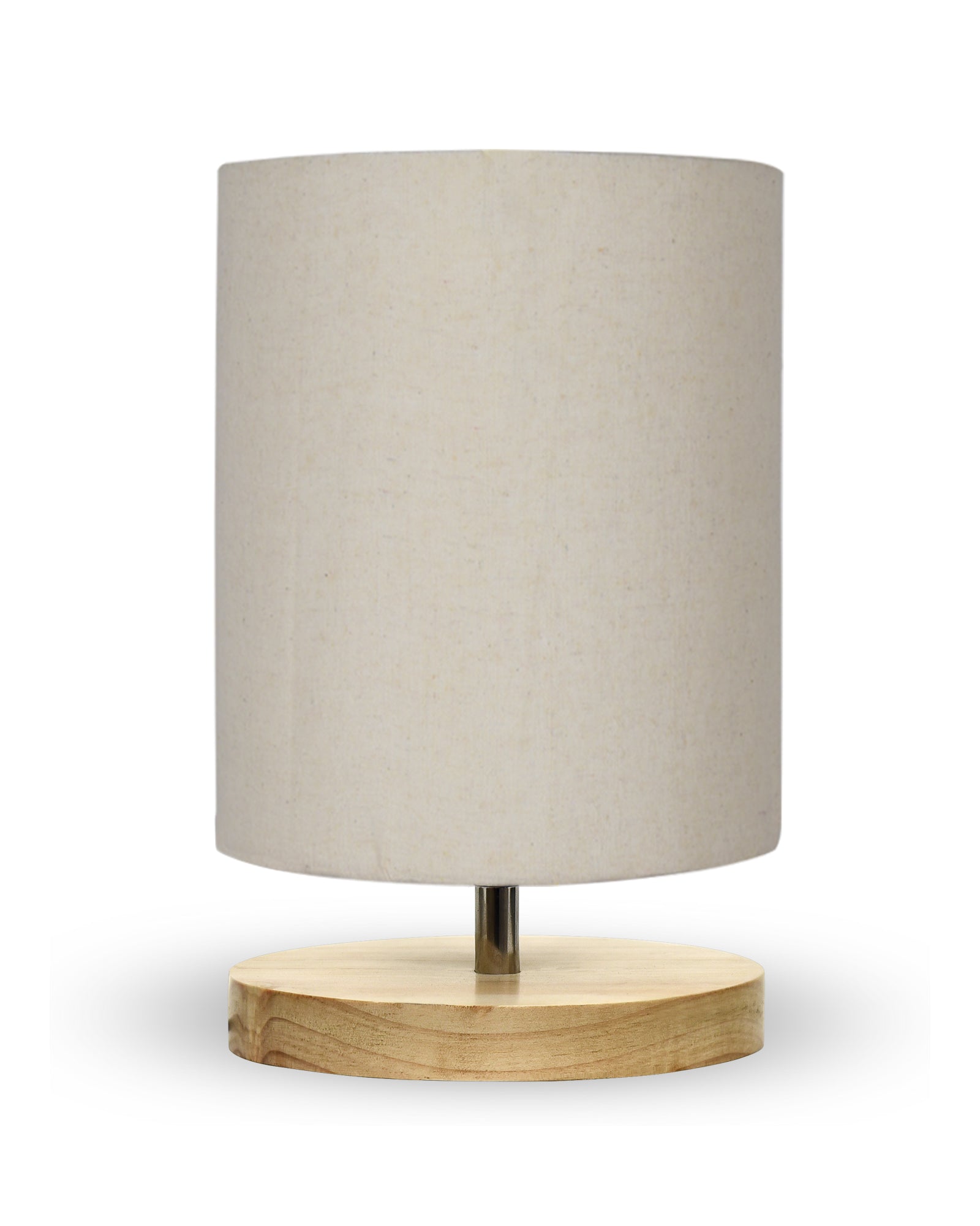 Pine Table Lamp-Wooden Bedside Lamp Simple Bedroom Light Linen Shade Mini Desk Lamp Nightstand Lamp for Bedroom,Living Room,Gift, Bird Cylinder