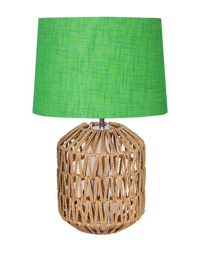 Seagrass Weave Table Lamp Coastal Cottage Bedside Desk Nightstand Lamp for Bedroom Living Room Office College Bookcase Natural Handmade Oval, Bird Drum
