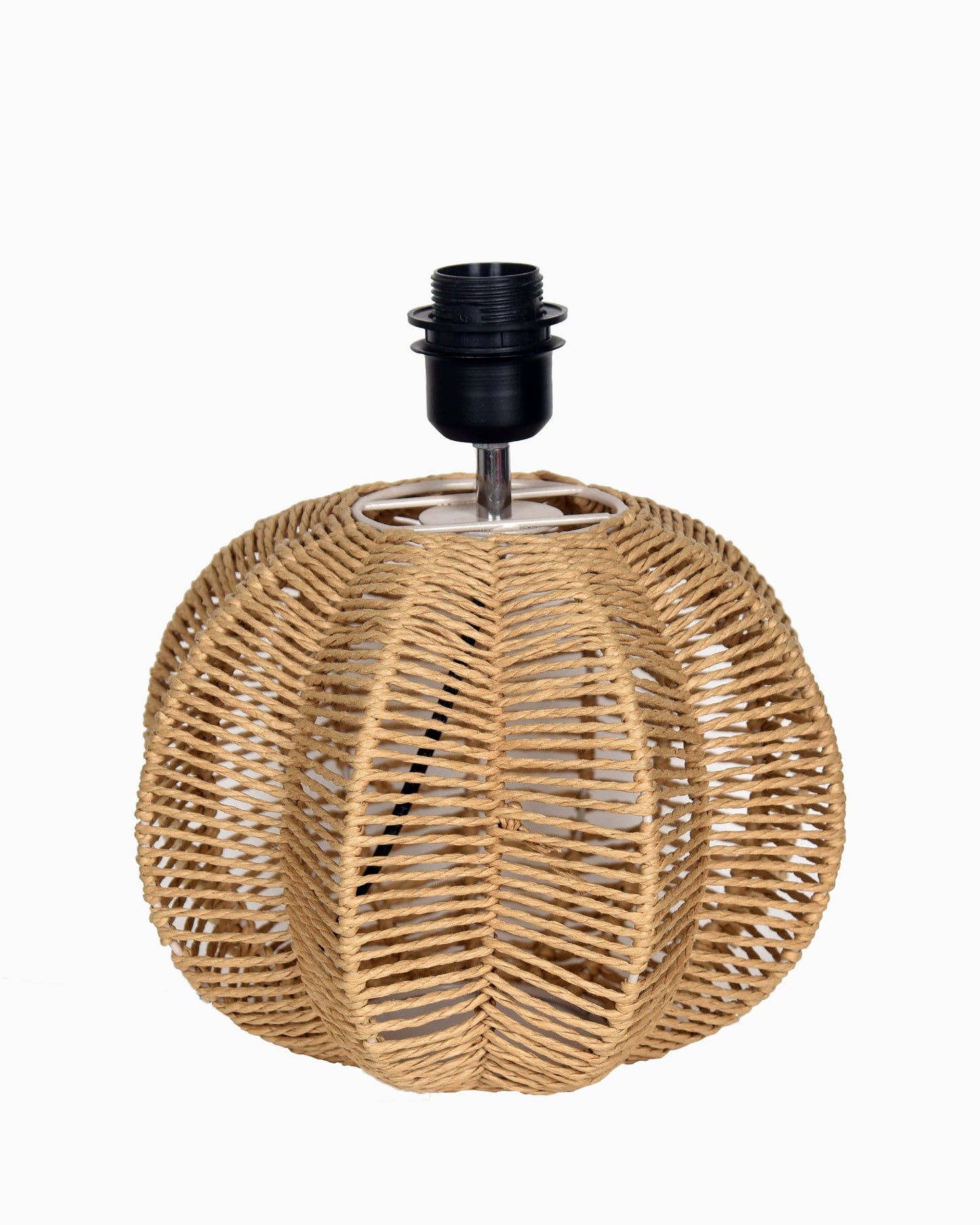 Seagrass Weave Table Lamp Coastal Cottage Bedside Desk Nightstand Lamp for Bedroom Living Room Office College Bookcase Natural Handmade Sphere, Bird Drum