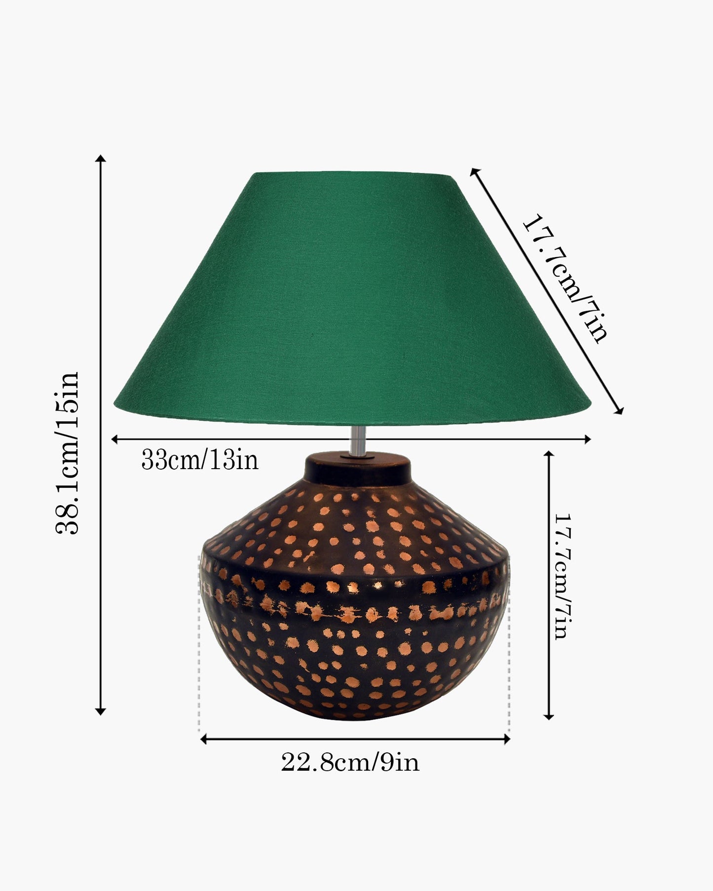 Buckhead Pitcher Modern Accent Table Lamp Warm Bronze Brown Sculptural Geometric Textured Urn Tapered Fabric Drum Shade Bedroom Living Room House Home Bedside Nightstand Office,