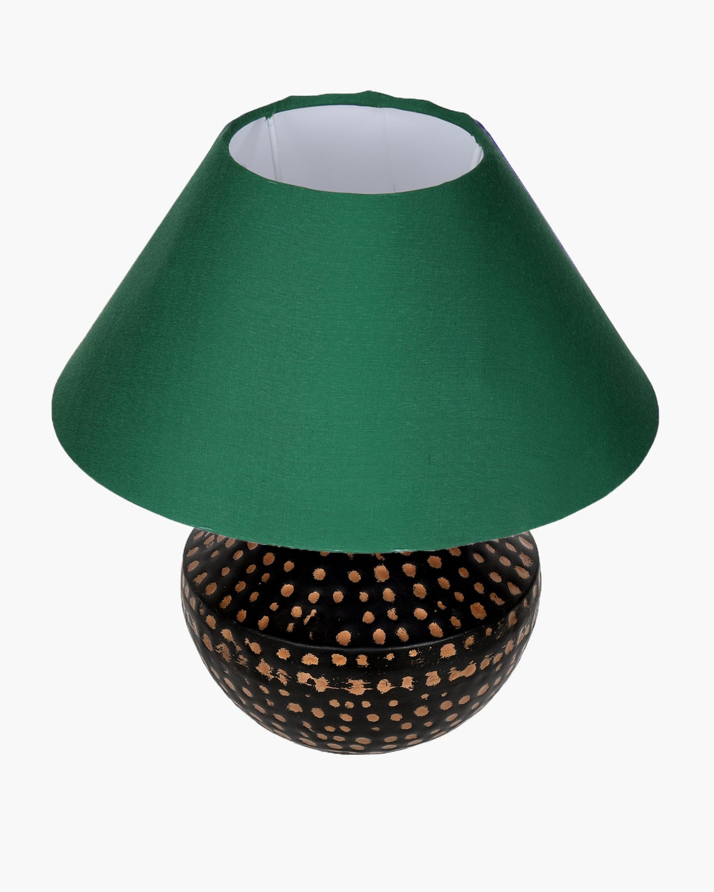 Buckhead Pitcher Modern Accent Table Lamp Warm Bronze Brown Sculptural Geometric Textured Urn Tapered Fabric Drum Shade Bedroom Living Room House Home Bedside Nightstand Office,