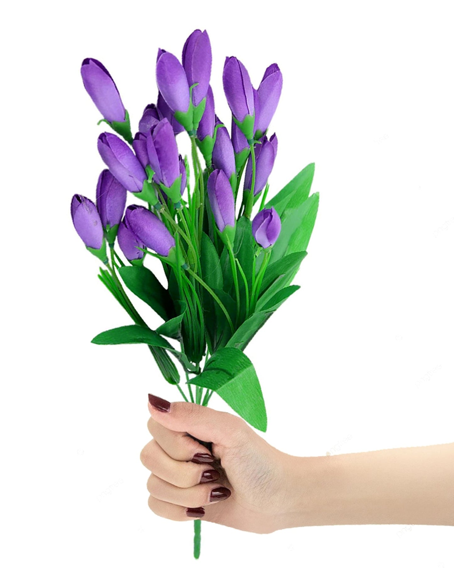 Artificial Tulip Flowers Bunches For Vase Home Decoration Items For Living Room Corner Table Top Bedroom Wedding Party Decorative Gift (Vase Not Included) Silk, 1 binch, 15 Tulips, 34 cm, Pink