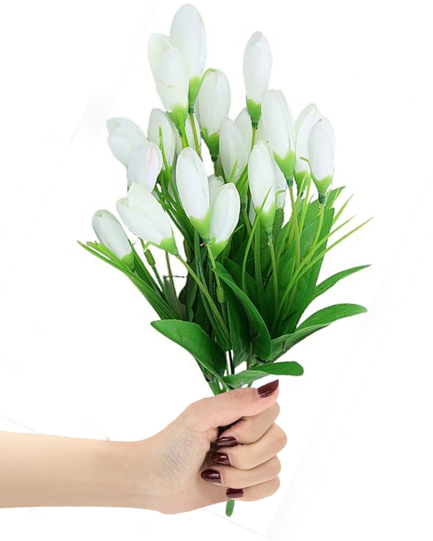 Artificial Tulip Flowers Bunches For Vase Home Decoration Items For Living Room Corner Table Top Bedroom Wedding Party Decorative Gift (Vase Not Included) Silk, 1 binch, 15 Tulips, 34 cm, Pink