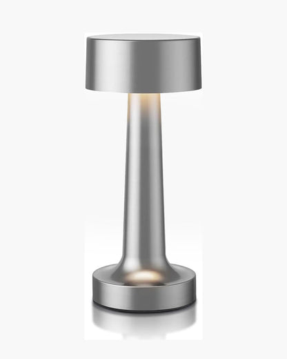 Table Lamp Portable Lamps for Bedroom, Night Lamp, Table Lamp for Bedroom & Living Room, Bedside Lamp, Dimming, 3 Colour Touch Control, Wireless Charging, Metal Dumbbell, Gold