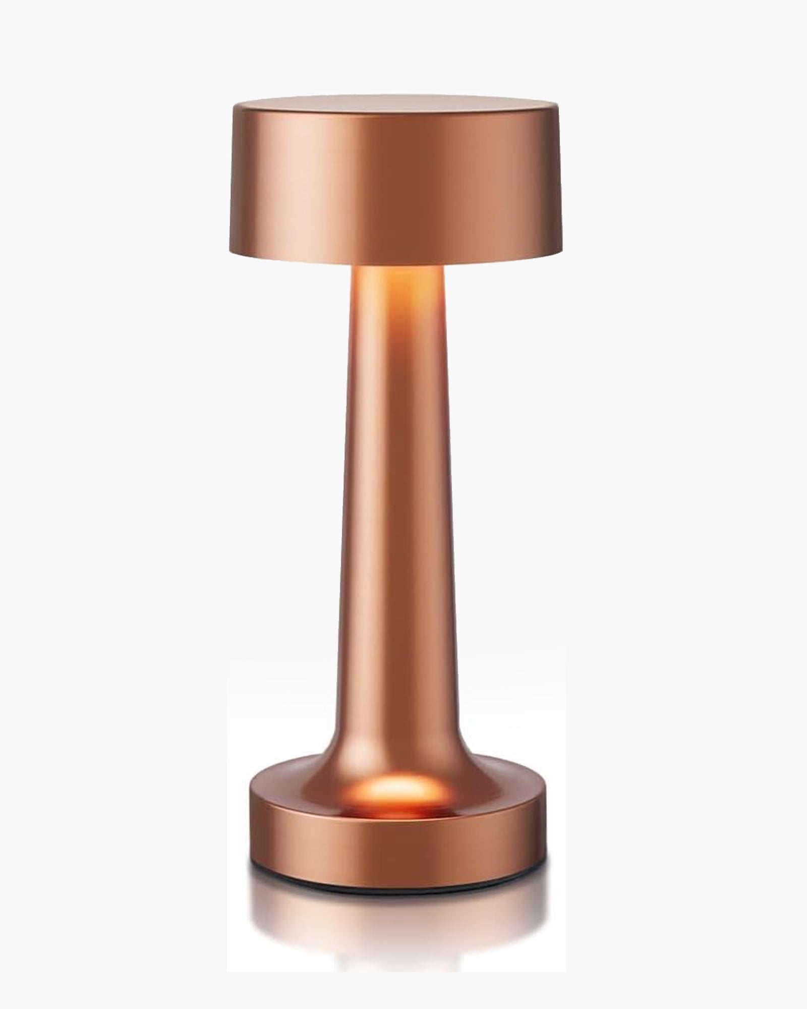 Table Lamp Portable Lamps for Bedroom, Night Lamp, Table Lamp for Bedroom & Living Room, Bedside Lamp, Dimming, 3 Colour Touch Control, Wireless Charging, Metal Dumbbell, Gold