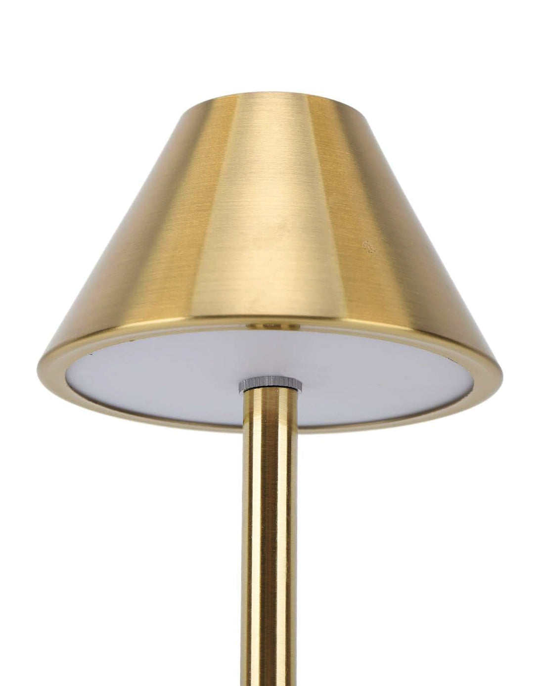 Table Lamp Portable Lamps for Bedroom, Night Lamp, Table Lamp for Bedroom & Living Room, Bedside Lamp, Dimming, 3 Colour Touch Control, Wireless Charging, Metal Cone, Gold