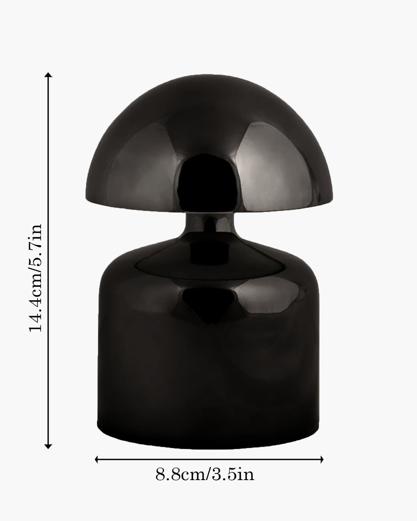 Table Lamp Portable Lamps for Bedroom, Night Lamp, Table Lamp for Bedroom & Living Room, Bedside Lamp, Dimming, 3 Colour Touch Control, Wireless Charging, Metal Mushroom, Gold