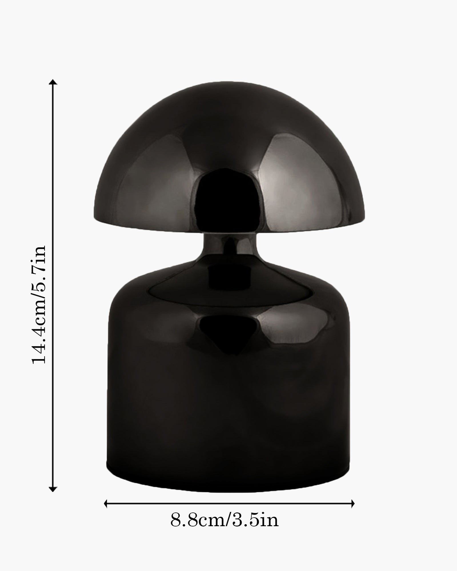 Table Lamp Portable Lamps for Bedroom, Night Lamp, Table Lamp for Bedroom & Living Room, Bedside Lamp, Dimming, 3 Colour Touch Control, Wireless Charging, Metal Mushroom, Gold