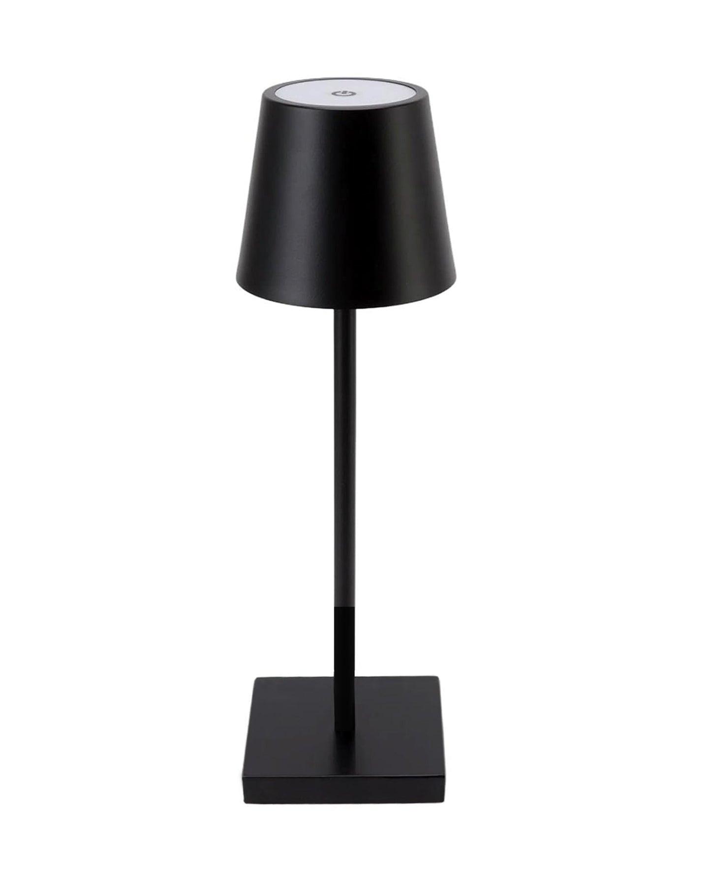 Rechargeable Table Lamps,Cordless Lamp Wireless Charging, Portable Indoor/Outdoor Table Lamp for Patio Restaurant Home Dinner Dining Kitchen,Waterproof & Wireless, Black Frustum