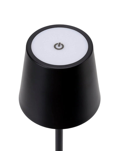 Rechargeable Table Lamps,Cordless Lamp Wireless Charging, Portable Indoor/Outdoor Table Lamp for Patio Restaurant Home Dinner Dining Kitchen,Waterproof & Wireless, Black Frustum