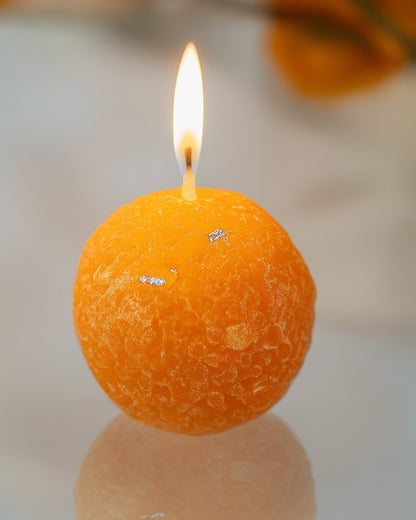 Premium Ladoo Candle, Hand Poured, Motichur Laddoo Candles, Diwali Gift Pack Decorative Scented Candle 100% Paraffin Wax, Set of 4